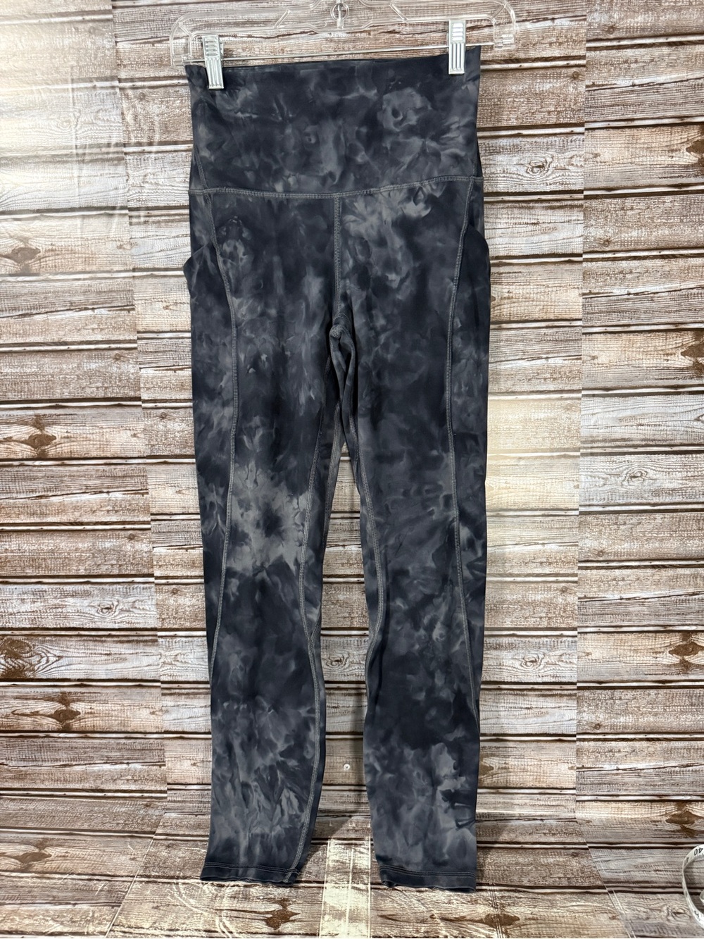 Lululemon Align High Rise Diamond Dye Leggings Pitch Graphite Grey size 6